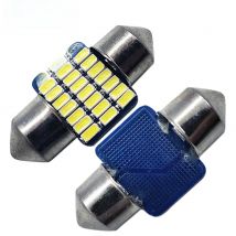 RUIANDSION 2X 28MM 3014SMD 600Lm Ice Blue Pink White Car Interior No Error Festoon LED Dome Light Panel Lamp C5W Bulb 12V