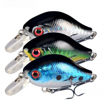 LINGYUE 1PCS Crankbait Fishing Lure 55mm/9g Hard Wobbler Fat Crank Leurre Tackle Isca Artificial Bait Pesca Diving 1M