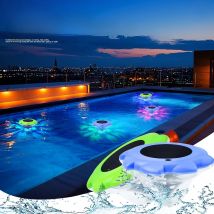 1PCS Solar Floating Pool Light LED Floating Automatic Color-Changing For Swimming Pools Ponds Fountains Garden Lawn Decoration