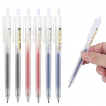 6/10Pcs 0.5mm Retractable Gel Pens Set Black/blue Ink Ballpoint Writing Office Business Signature School Supplies Stationery