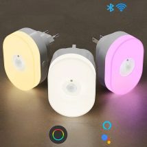 WiFi Tuya Smart Led Night Light PIR Motion Sensor Eu Us Uk Plug In Wall Lamp Warm White RGB Room App Voice For Alexa Google Home