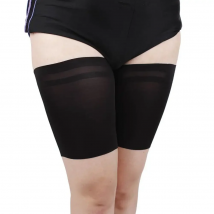 New Silicone Non Slip Ladies Socks Sports Elastic Solid Color Thighs Anti - Friction Legs Elastic Thigh Bands