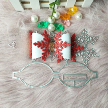 New Christmas snowflake Bow metal cutting die mould scrapbook decoration embossed photo album decoration card making DIY
