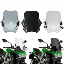 For KAWASAKI SUZUKI YAMAHA HONDA BMW Universal Motorcycle Windscreen Windshield Covers Screen Smoke Lens Motorbikes Deflector