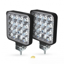 New Led light bar 48w Led bar 16barra Square Spotlight Off road LED work light 12V 24V 27W For Car Truck 4X4 4WD Car SUV ATV