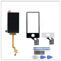 1Pcs Touch Screen Glass Lens With Digitizer Panel LCD Display For iPod Nano 7 7th Gen White Black Replacement