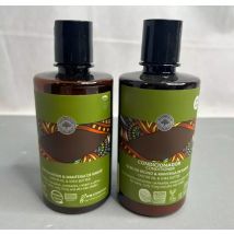 INOAR Afro Vegan Shampoo and Conditioner Set with Castor Oil and Shea Butter