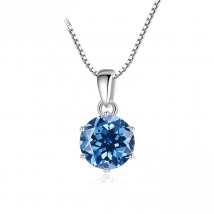 Butterflykiss 1 CT Real Moissanite Pendant Necklace For Women Top Quality 925 Sterling Silver Wedding Party Bridal Fine Jewelry