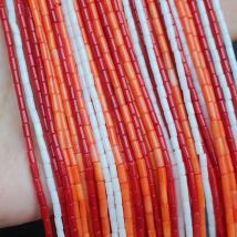 Natural Coral 2x4/4x8/3x9mm Tube loose beads15inch /package ,For DIY Jewelry Making ! Necklace ,Bracelet