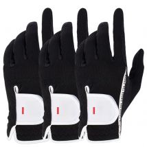3 Pack Breathable Great Grip Golf Rain Gloves Men Left Right Hand All Weather Grip Black Grey Green S M ML L XL
