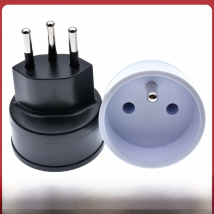 European France TO Swiss plugs Travel Adapter 3 pin plug 10A 250V Power Plug EU to Switzerland Electrical Plug