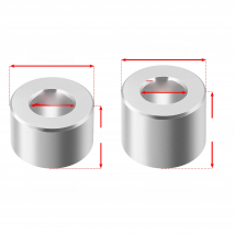 10/20pcs V-Slot Isolation Column 3D Printer Parts Openbuilds Aluminium Spacer Quarantine Bore 5MM Height 6/8mm For 3D Pulley