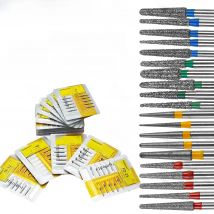 10Pcs TR Type Dental Diamond Bur Dentistry Burs Standard/Coarse/Fine/Extra Fine Dia.1.6mm For High Speed Turbine Dentistry Tools