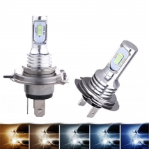 2Pcs H7 LED Headlight Bulbs SH1 H3 H11 H4 H6 20000LM 12V 6000K Auto LED Headlamp IP68 Conversion Hi/Lo Beam Kit Driving Light