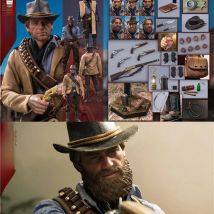 LIMTOYS LIM008 1/6 Western Cowboy Arthur Action Figure with 2 Head Sculpt  12'' Male Soldier Figurine Full Set Collectible Model