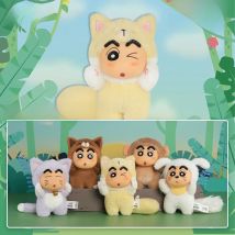 52TOYS Crayon Shinchan Big Tails Vinyl Plush Pendant Blind Box, Mystery Box, Collectible Toy Desktop Decoration