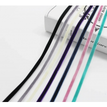 1/8" 3mm 1/4" 6mm 3/8" 9mm  Velvet Ribbon No Elastic Single Face Fabric Trims for DIY Present Box Crafts Wrap Decoration