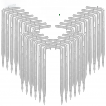 KESLA 50X Transparent Bend Arrow 1/4'' 4/7mm Hose Dripper Drip Emitter Water Saving Sprinkler Garden Micro Irrigation Greenhouse