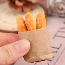 1 Set Fake Croissant Mini Food Bread Ornament Miniature Dollhouse Decor Furniture Toys Dollhouse Accessories Home Craft