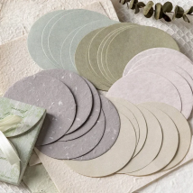 30pcs/lot Memo Pads Material Paper solid color round Junk Journal Scrapbooking Cards Retro Background Decoration Paper
