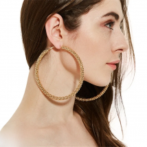 Street Vintage Golden Big Circle Hoop Earrings Colors Y2K for Women Steampunk Ear Round Fashion Earring Party Jewelry 2023