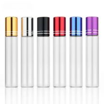 100Pieces/Lot 10ml  Essential Oil Bottle Travel Use Glass Perfume Roll on Bottle with Stainless Steel Glass Ball Roller Glass
