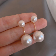 2025 New Classic Artificial Pearl Pendant Earrings For Woman Korean Simple Jewelry Party Student Girl's Temperament Accessories