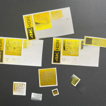 4K HDR Small Gold Label HD 8K Camera Camera Digital Player Display Decorative Faith DIY Headphone Sticker Spot