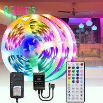 Set di strisce luminose a LED DC 12V con telecomando a 44 tasti RGB SMD3535 Cambio colore musicale adatto per la decorazione della stanza