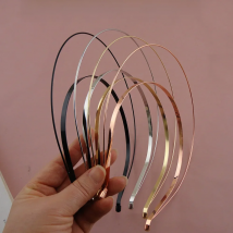 Black/Silver/Rose Golde/Golden Two Layers Double Wires Metal Hair Headbands Goddess Aura Hairbands Tiara Crown Hair Hoops DIY