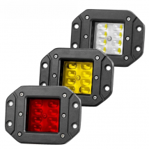 5inch Flush Mount LED Pods Car Flood Work Light Offroad 4x4 SUV ATV UTV Red Tail Light Truck Lorry Van Amber Fog Driving Lamp