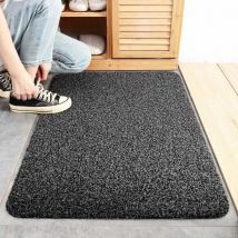 Shoes Clean Doormat Entrance Door Mat Carpet 40x60cm Black Coffee Polyester Fiber Waterproof Welcome Floor Rugs Home Decoration