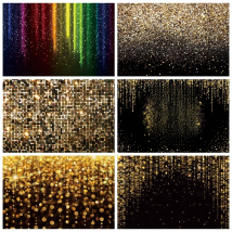 Gold Silver Glitter Bokeh Photography Backdrop Black Golden Shiny Dot Backgrounds For Birthday Party Photo Studio Decor Custom