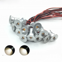 Mini LED 12V Recessed Ceiling Downlights 1W Dimmable Spotlight Black White Showcase Bedroom Party KTV DJ DIY Stairs Spot Lights