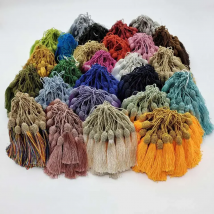2-50pcs/lot 15cm Hanging Rope Silk Tassels Fringe Sewing Bang Tassel Trim Key Tassels for DIY Embellish Curtain Accessories