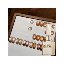 6Pcs 15ML Golden Gradient Cat Eye Nail Polish Gel Phototherapeutic Gel Soak Off Nail Magnetic Gel Polish Nail Art DlY At Home
