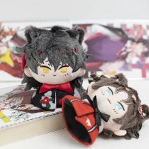 Game Anime Luxiem Mysta Rias Vox Akuma Cosplay 12CM Plush Stuffed Dango Keychain Bag Pendant Badge Brooch Pins Gift