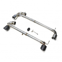 1 Set Double Out Exhaust Tip For BMW 1 series F20 118i 2013-2016 M Sport  Muffler Tip Stainless Steel Exhaust Pipe Car Exhaust