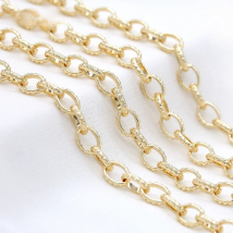 New Trendy 4mm Round O-Shape Chain Big 7*9mm Thick Chain DIY Hand-Made Necklace Bracelet Making Materials Chain Spool Wholesale