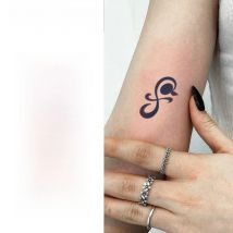 3 pcs Musical Notes Temporary Tattoo,Lasts To 15 Days New Technology Magic Waterproof Semi Permanent Sticker.