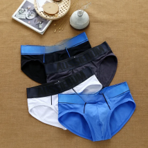 Brand Men's Underwear Briefs Low-waist Breathable Pants Fashion Elastic U Pouch Close-fitting Comfortable Pure Cotton Underpants