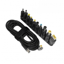 100W Type C Dc Power Adapter Jack Connector USB Type C to Universal Fast Charging Cable Cord for Lenovo Asus Hp Acer Laptop