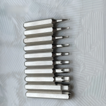 10PCS S2 HEX Screwdriver Bits Set H0.7 0.9 1.0 1.3 1.5 2.0 2.5 3.0 3.5 4.0 Mobile Repair Plum Blossoms Repairing Head H4×28mm