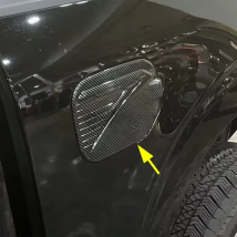 Carbon Fiber Fuel Tank Outer Cover Filler Cap Protective Sticker For Ford F-150 F150 2021 2022 2023