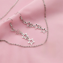New Star Earrings Star Goddess Necklace Stars Children Gifts Witchcraft Gifts Modern Witch Necklace Stars Charm Earrings