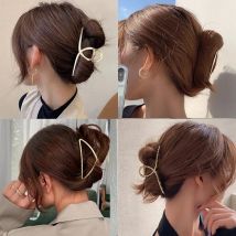 Women Geometric Hair Claw Girls Clamps Fashion Metal Hair Crab Cross Hair Clips Headband Hairpin Fashion Hair Accessories