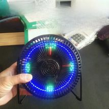 6-inch USB Strong Wind Silent MINI Fan Desk 360 Degree Rotatable Stand Summer Cooling Portable Clock Fan for Laptop Office Room