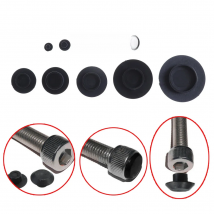 10Pcs M5-12 Practical Black Hex Socket Head Cover Caps Fasteners Screws Allen Bolt Screw Nut Round Head Protector