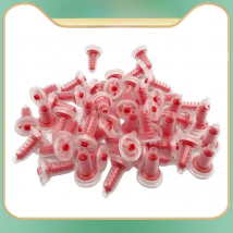 50pcs Dentistry Material Dental Dynamic Mixing Tips Impression Nozzles Dentist Silicon Rubber Head Pentamix Mixing Machine