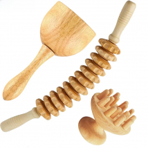 Wood Therapy Massage Tools Maderoterapia Wooden Gua Sha Tool Roller Massage Wooden Swedish Cup Mushroom Massager Anti Cellulite